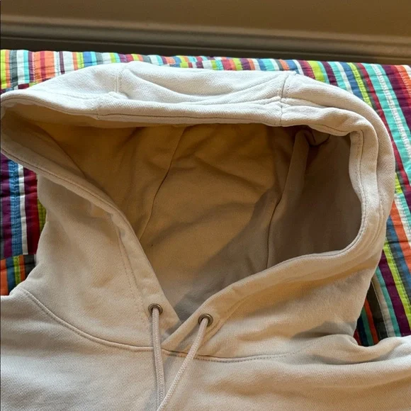 Nike Men's Hoodie in Soft Cream size small oversized will fit up to large nwot - Picture 5 of 12